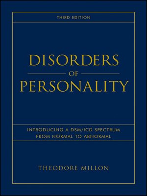 cover image of Disorders of Personality